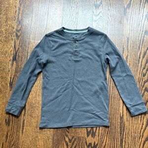 Sonoma Boy’s Long Sleeve Thermal Charcoal Shirt. Small